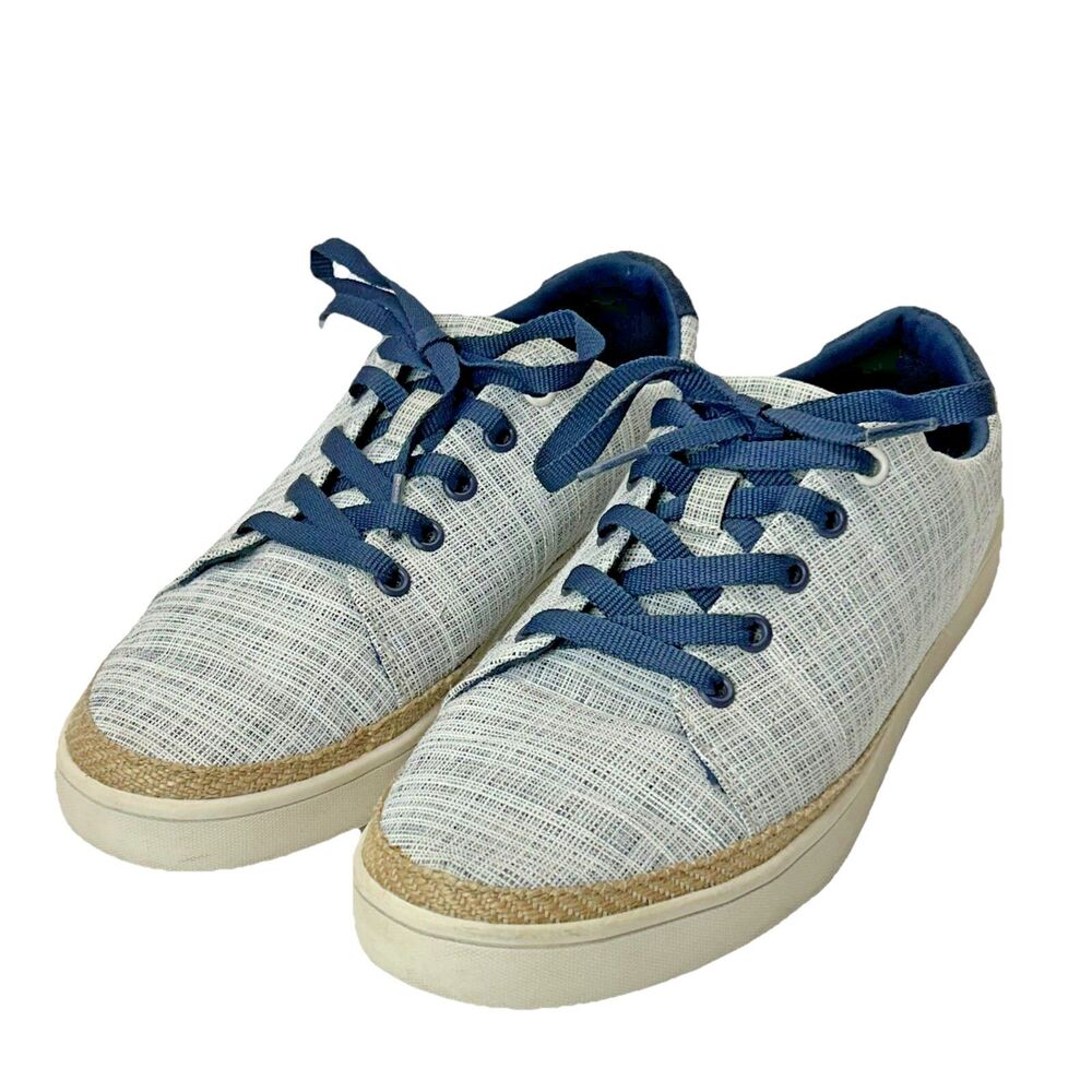 Koolaburra by UGG Tana 8.5 Sneakers Blue White Textured Canvas Shoes 1019098